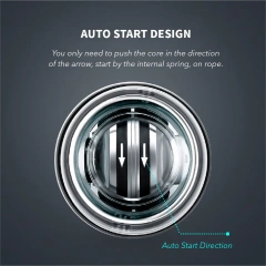 Auto Power Self-starting Wrist Gyro Power Spinner Ball Hand Exercises Ball Black