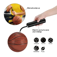 Newo battery portable innovative mini electric ball pump suitable with LED light for almost any type balls