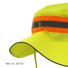 Custom mens wide brim boonie hats custom high visibility sun safety bucket ranger hat for men