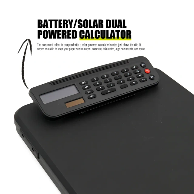 Waterproof folding nursing school clipboard nurse foldable clip calculator board clipboard folder with storage