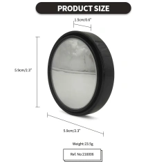 Custom Adjustable Car Blind Spot Mirror Round HD Glass Wide Angle Convex Rear View Side Mirror