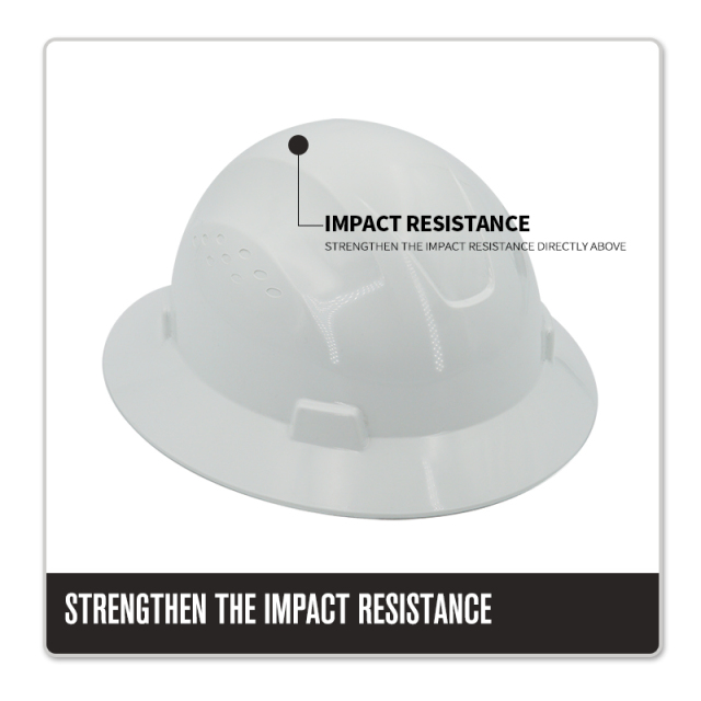 4 Point Ratcheting Personal Protective abs full brim protection hard safety hats hard