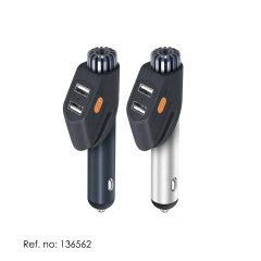 New 3 in 1 Multifunctional Car Charger Safety Emergency Window Hammer with Air Purification