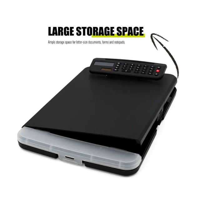 Waterproof folding nursing school clipboard nurse foldable clip calculator board clipboard folder with storage