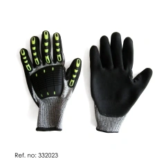 Anti static gloves nitrile safety cuff glove anti slip working safety gloves truck for industrial