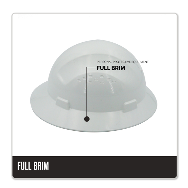4 Point Ratcheting Personal Protective abs full brim protection hard safety hats hard