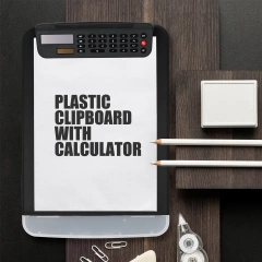 Waterproof folding nursing school clipboard nurse foldable clip calculator board clipboard folder with storage