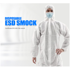 ESD Disposable Smock PP Nonwoven fabric Antistatic Dust prevention