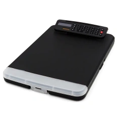 Waterproof folding nursing school clipboard nurse foldable clip calculator board clipboard folder with storage