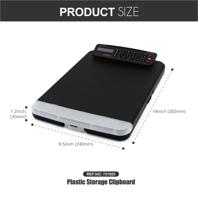 Waterproof folding nursing school clipboard nurse foldable clip calculator board clipboard folder with storage