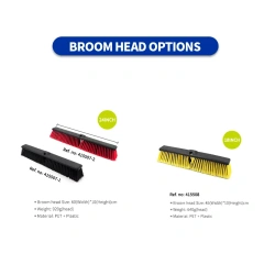 Heavy Duty Concrete Broom Heads Outdoor Push Hand Floor Road Scrub Brush