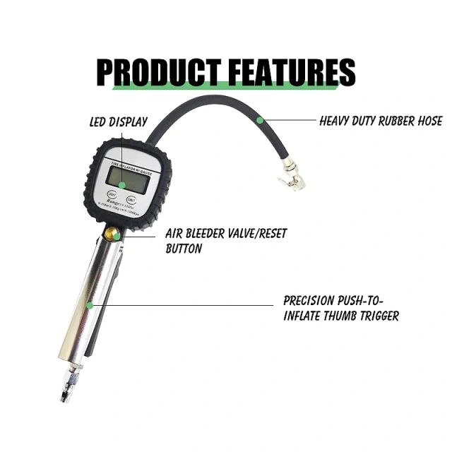 Tire pressure gauge Heavy duty tyre gauge 0-150psi