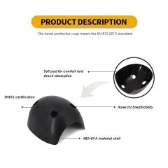 Lightweight ABS EVA Protective Bump Cap Insert Breathable Head Protection