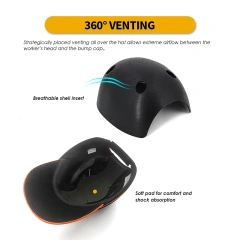 Lightweight ABS EVA Protective Bump Cap Insert Breathable Head Protection