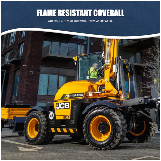 Working Fire Retardant FR Coverall Flame Resistant Reflective Safety Clothing With Reflective Tape