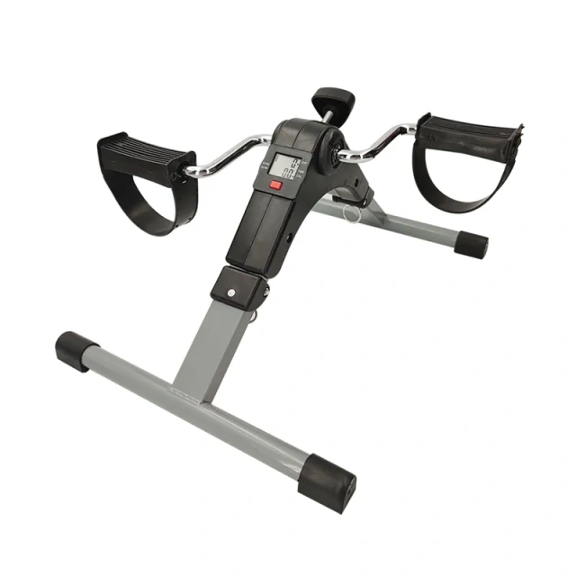 Indoor home exercise bike portable folding mini cycle with digital LCD display