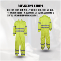 Working Fire Retardant FR Coverall Flame Resistant Reflective Safety Clothing With Reflective Tape