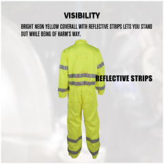 Working Fire Retardant FR Coverall Flame Resistant Reflective Safety Clothing With Reflective Tape