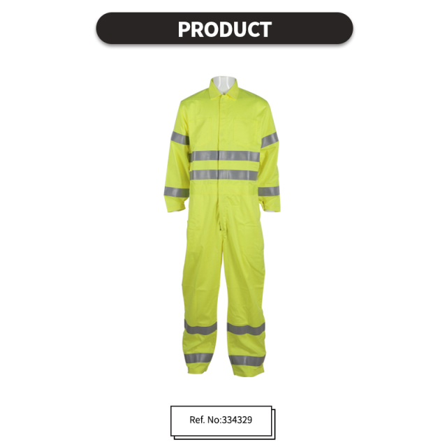 Working Fire Retardant FR Coverall Flame Resistant Reflective Safety Clothing With Reflective Tape