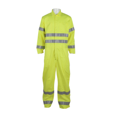 Working Fire Retardant FR Coverall Flame Resistant Reflective Safety Clothing With Reflective Tape