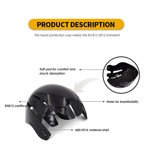 Lightweight ABS EVA Protective Bump Cap Insert Breathable Head Protection