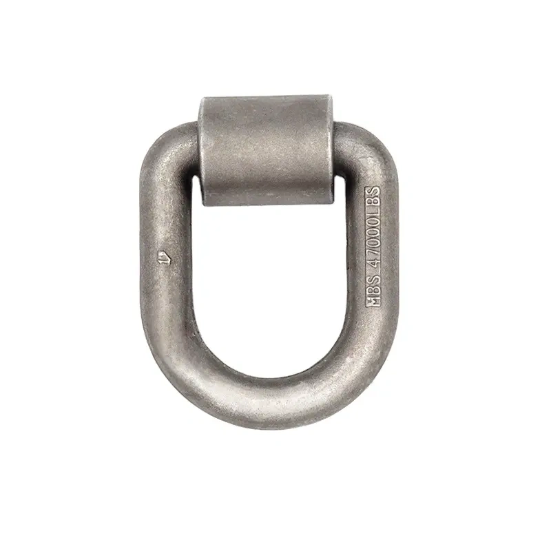 Heavy Duty Weld-On Forged D Ring 47000 Pounds Break Strength for Trailers Trucks and Cargo Tie Downs