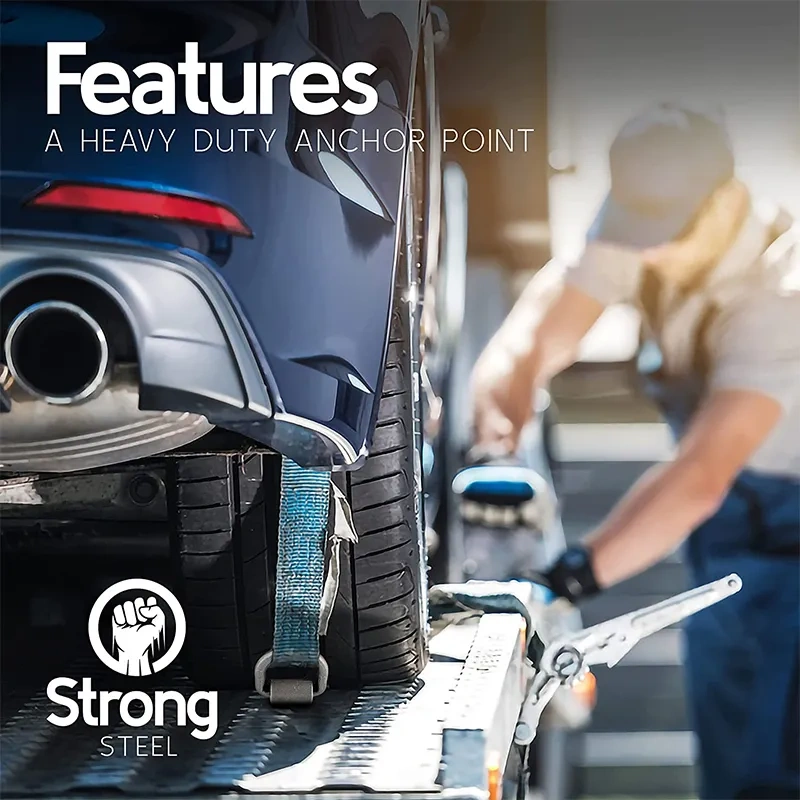 Heavy Duty Weld-On Forged D Ring 47000 Pounds Break Strength for Trailers Trucks and Cargo Tie Downs
