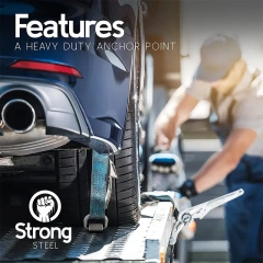 Heavy Duty Weld-On Forged D Ring 47000 Pounds Break Strength for Trailers Trucks and Cargo Tie Downs