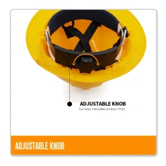 Industrial Full Brim Hard Hat Work Safety Helmet with Adjustable 6 Point Ratchet Suspension