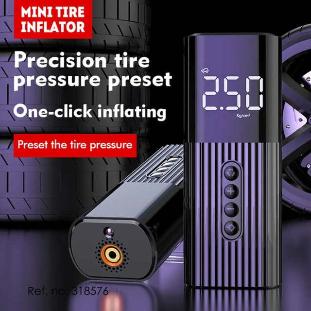 Car Air Compressor 12v Usb Powered Portable Air Pump Digital Tire Inflator