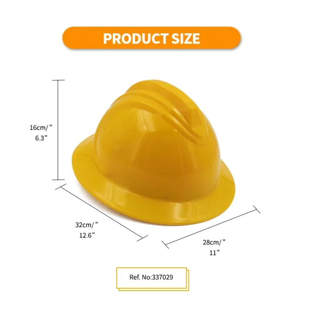 Industrial Full Brim Hard Hat Work Safety Helmet with Adjustable 6 Point Ratchet Suspension