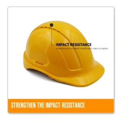 Security Personal Protective Vented Work Safety Helmet Hard Hat with 6-point Adjustable Ratchet Suspension