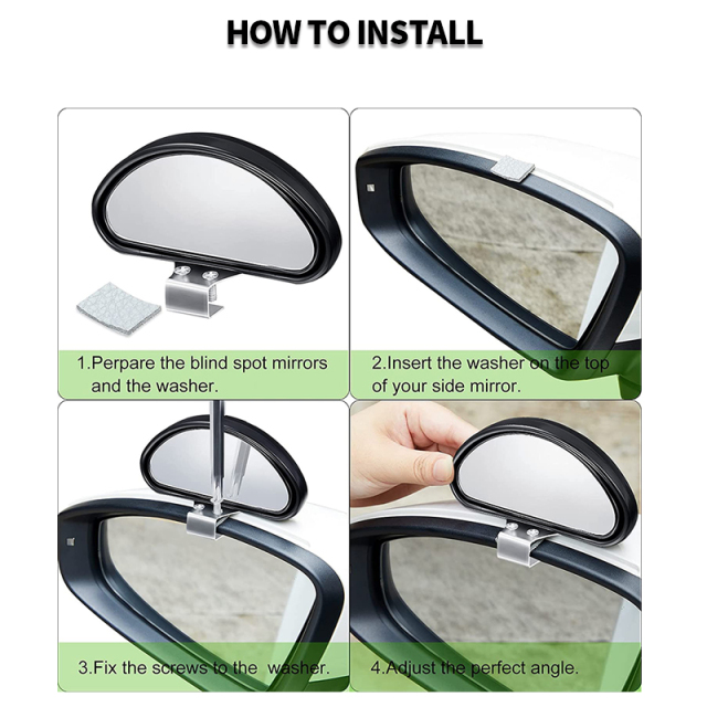 Adjustable Car Blind Spot Auxiliary Universal Wide Angle Mirror