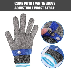 Kitchen work gloves men cut resistance proof hand anti cut protection gloves food level 5 protection