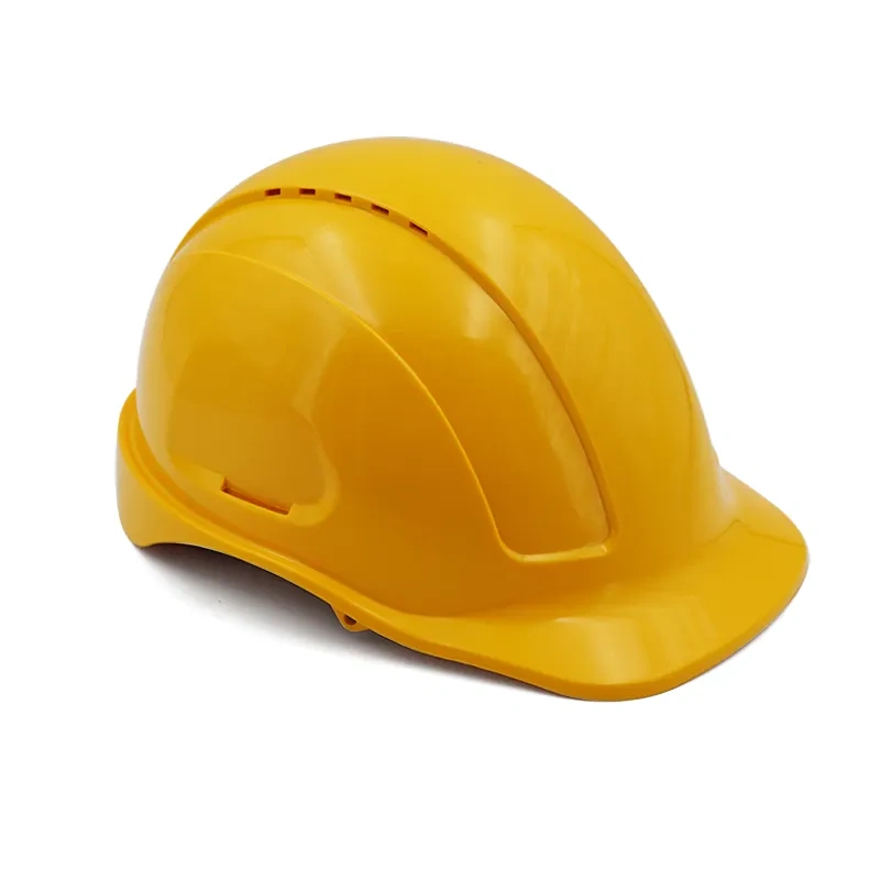 Security Personal Protective Vented Work Safety Helmet Hard Hat with 6-point Adjustable Ratchet Suspension