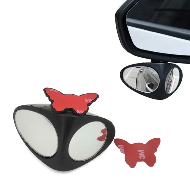 Adjustable Triangle Double Lens Left Blind Spot Rear View Mirrors for Car