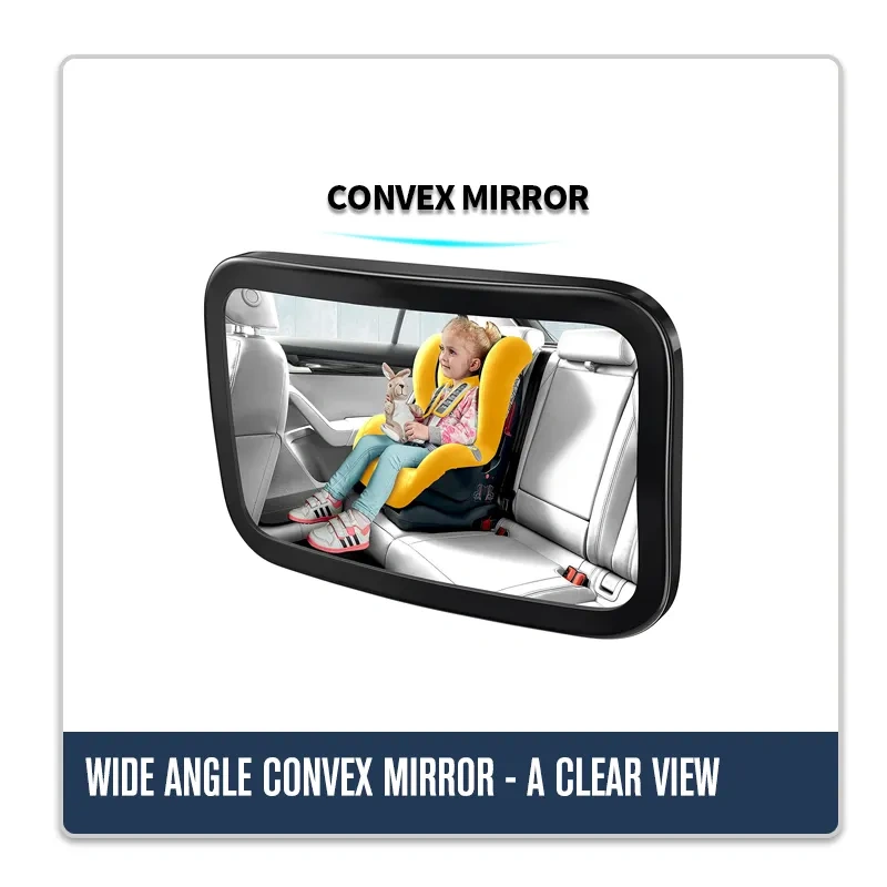 Black Or Oem 26*16cm Rear View Mirror Car Camera Baby Car Back Seat View Mirror