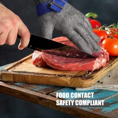 Kitchen work gloves men cut resistance proof hand anti cut protection gloves food level 5 protection