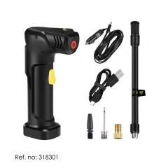 12V Wireless Cordless Rechargeable Digital Display Tyre Compressor Tire Pressure Inflator Gauge Digital for Car/Bike/Balls