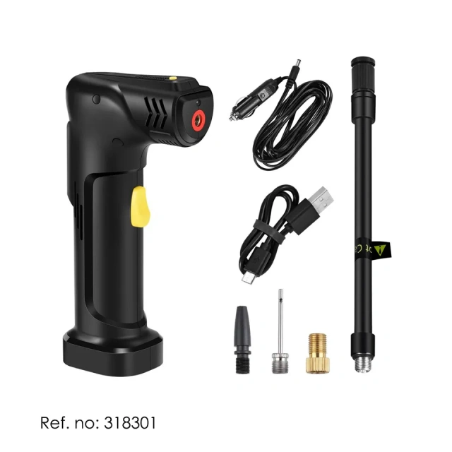 12V Wireless Cordless Rechargeable Digital Display Tyre Compressor Tire Pressure Inflator Gauge Digital for Car/Bike/Balls