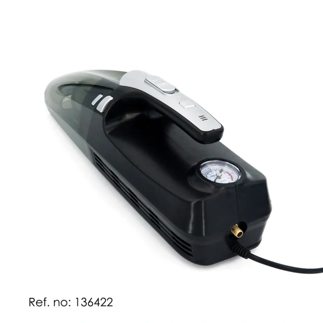 4 in 1 Vacuum Cleaner Tire Inflator Pump Car Powerful Handheld Vacuum Cleaner 12V Pressure Measurement with LED Lighting