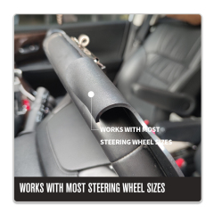 ABS Plastic Steering Wheel Desktop Writing Board Clipboard With Metal Spring Pen Holder For Car Truck