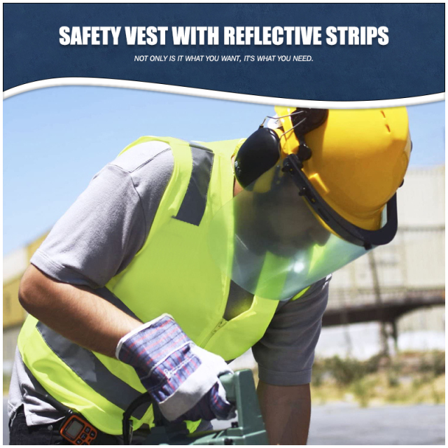 High Visibility Reflective FR Coat Flame Resistant Clothing Safety Vest