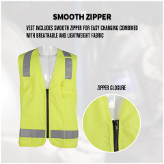 High Visibility Reflective FR Coat Flame Resistant Clothing Safety Vest