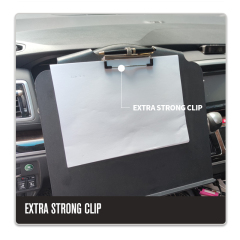 ABS Plastic Steering Wheel Desktop Writing Board Clipboard With Metal Spring Pen Holder For Car Truck