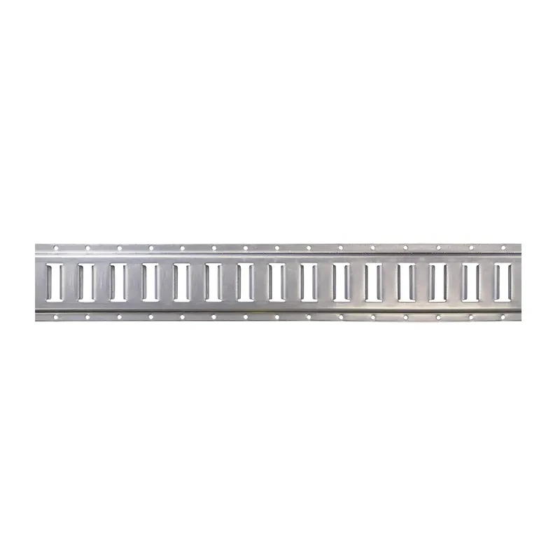 Galvanized Steel E-Track Tie-Downs Horizontal E-Tracks Bolt-On Tie Down Rails for Cargo on Pickups, Trucks, Trailers, Vans