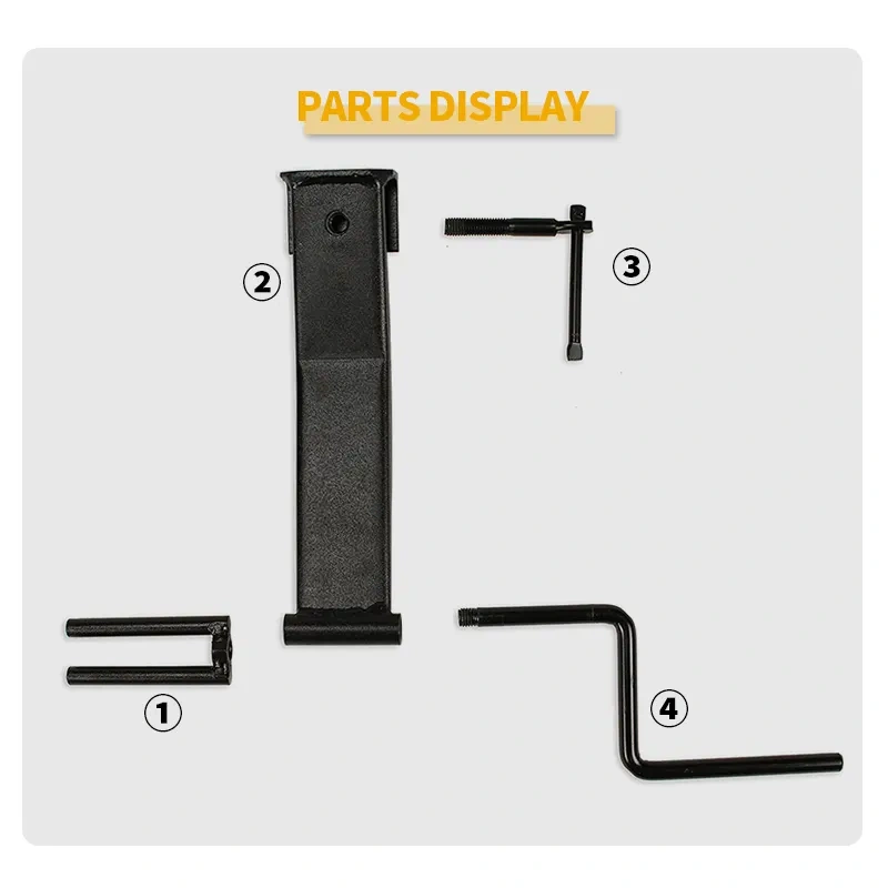 Tie-Downs Strap Winder Black Powder Coated Steel Roll-up Flatbed Trailer Winch Straps up Used in Trailers Trucks
