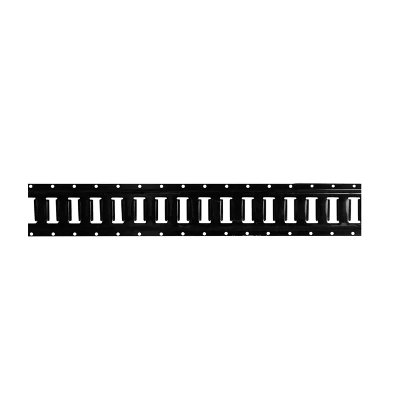 Powder-Coated Steel E-Track Tie-Downs Horizontal E-Tracks Bolt-On Tie Down Rails for Cargo on Pickups, Trucks, Trailers, Vans