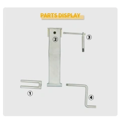 Tie-Downs Strap Winder Galvanized Steel Roll-up Flatbed Trailer Winch Straps up Used in Trailers Trucks