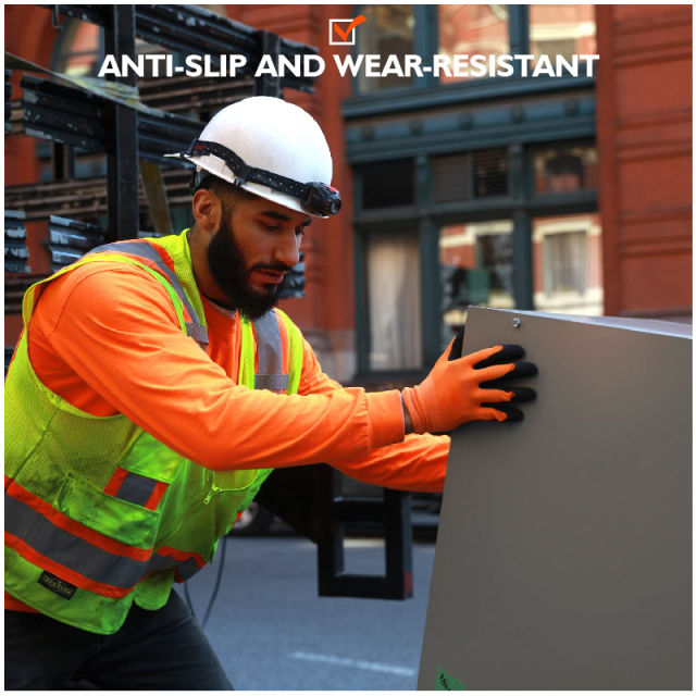 Flex-Tuff Latex Dipped Nitrile Gardening And Nitrile Flat Dip Work Gloves